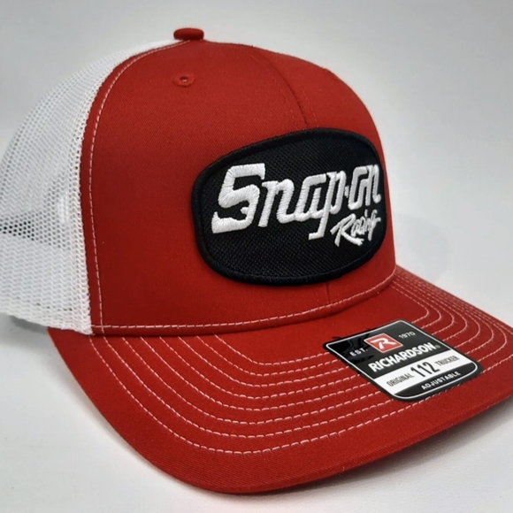 Richardson 112 Snap On Tools Cap Hat Embroidered Patch Trucker Mesh Tech Mechani - Picture 4 of 5